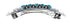 Navajo Sterling Silver Turquoise Hair Barrette JX125836